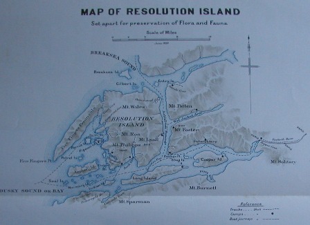 Map of Resolution Island
